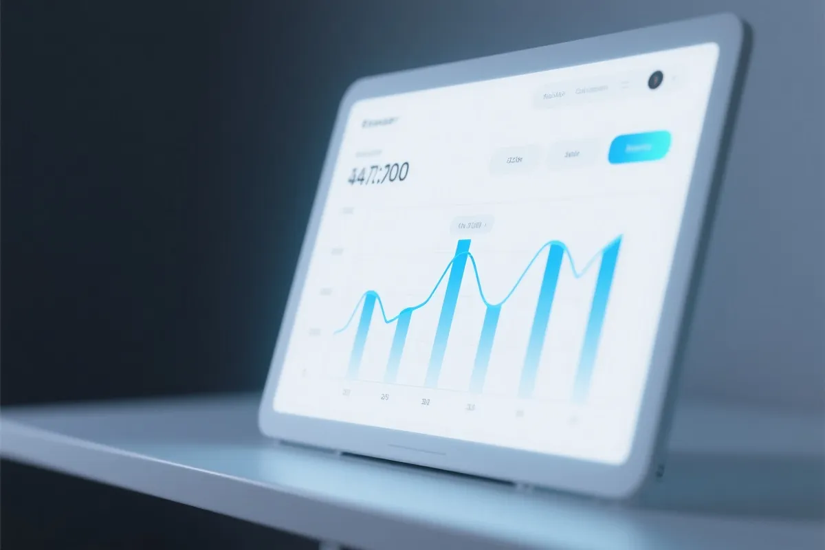 数据趋势仪表板示意图